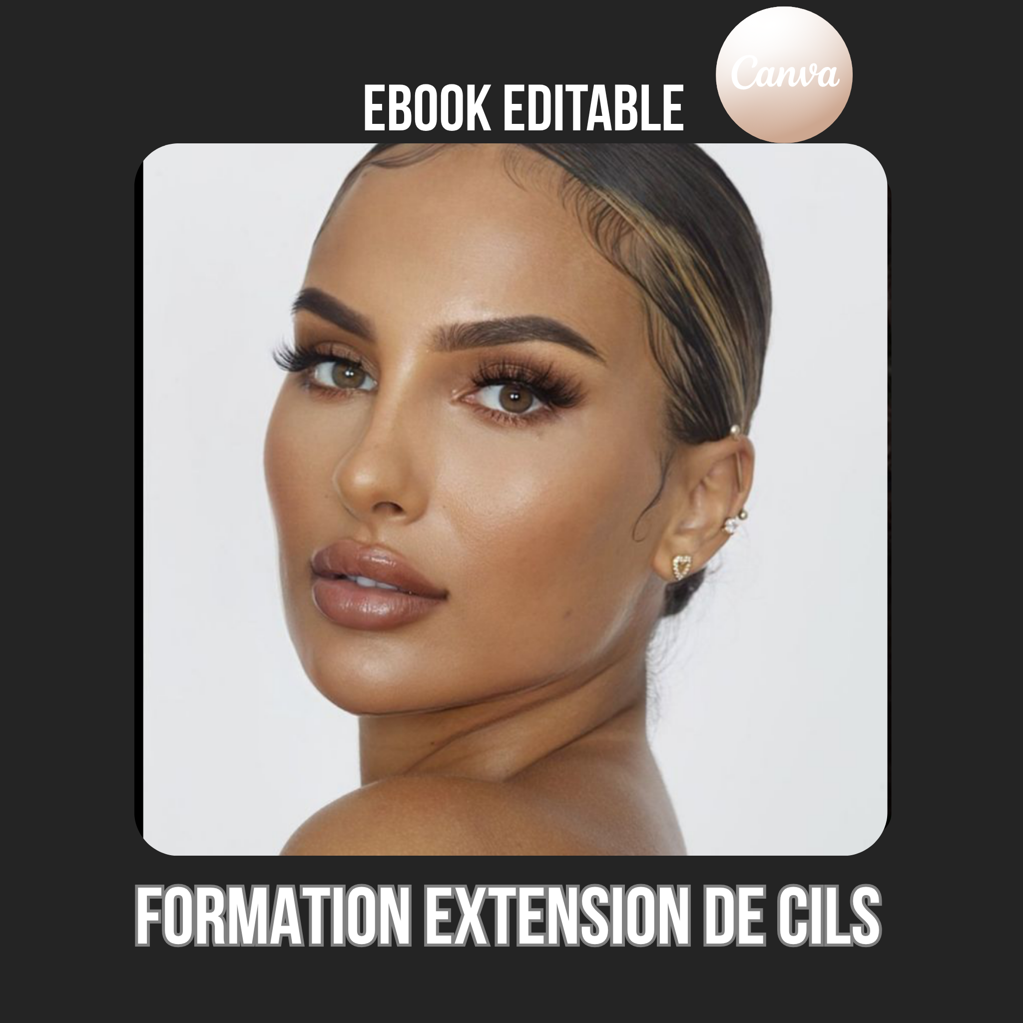 Lash Book Extension de Cils – Modèle Canva 100% personnalisable | Pour Lash Artistes Professionnelles